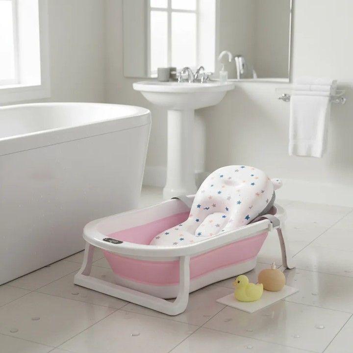 Bañera Plegable Bebé + Malla + Termómetro | Jagima-7