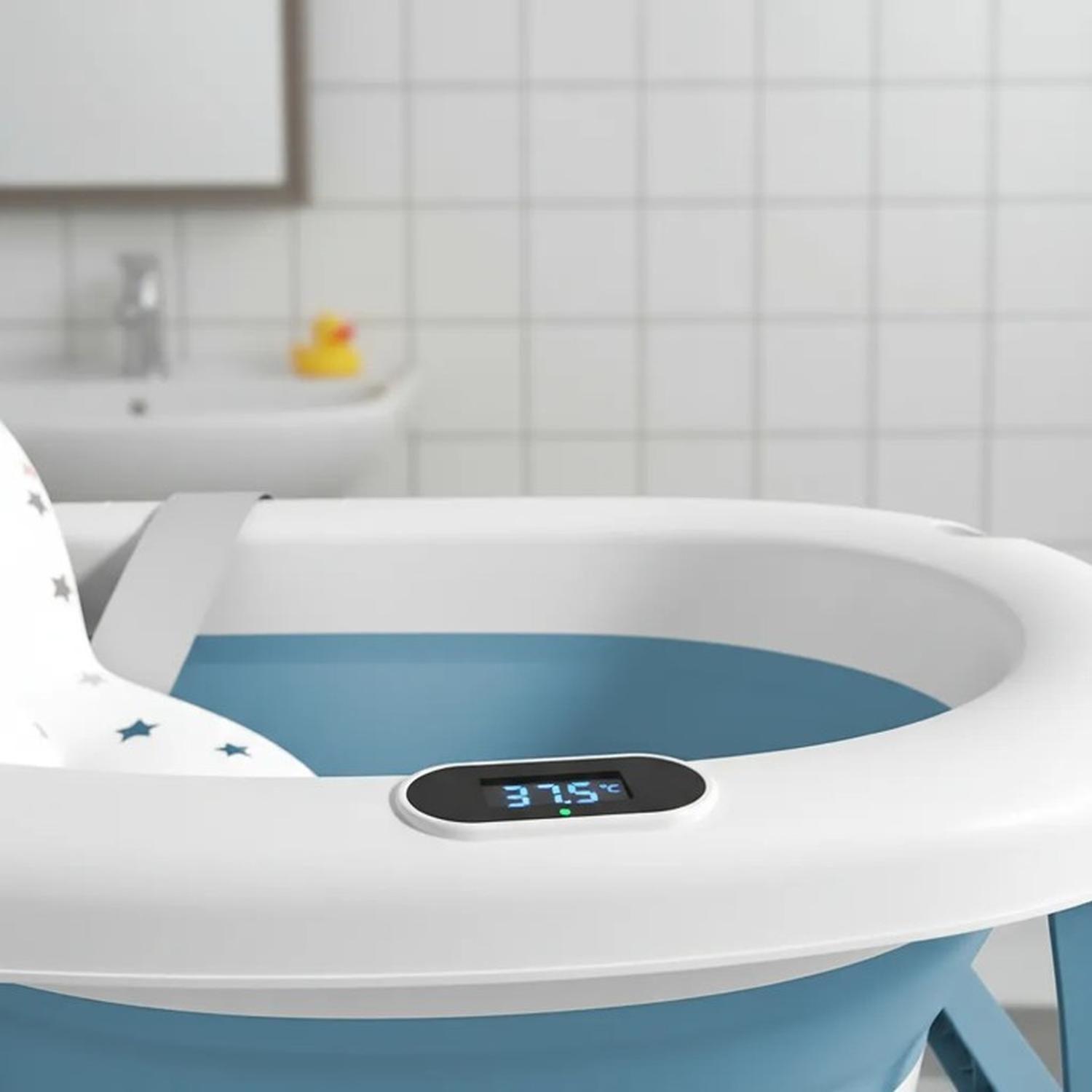 Bañera Plegable Bebé + Malla + Termómetro | Jagima-2