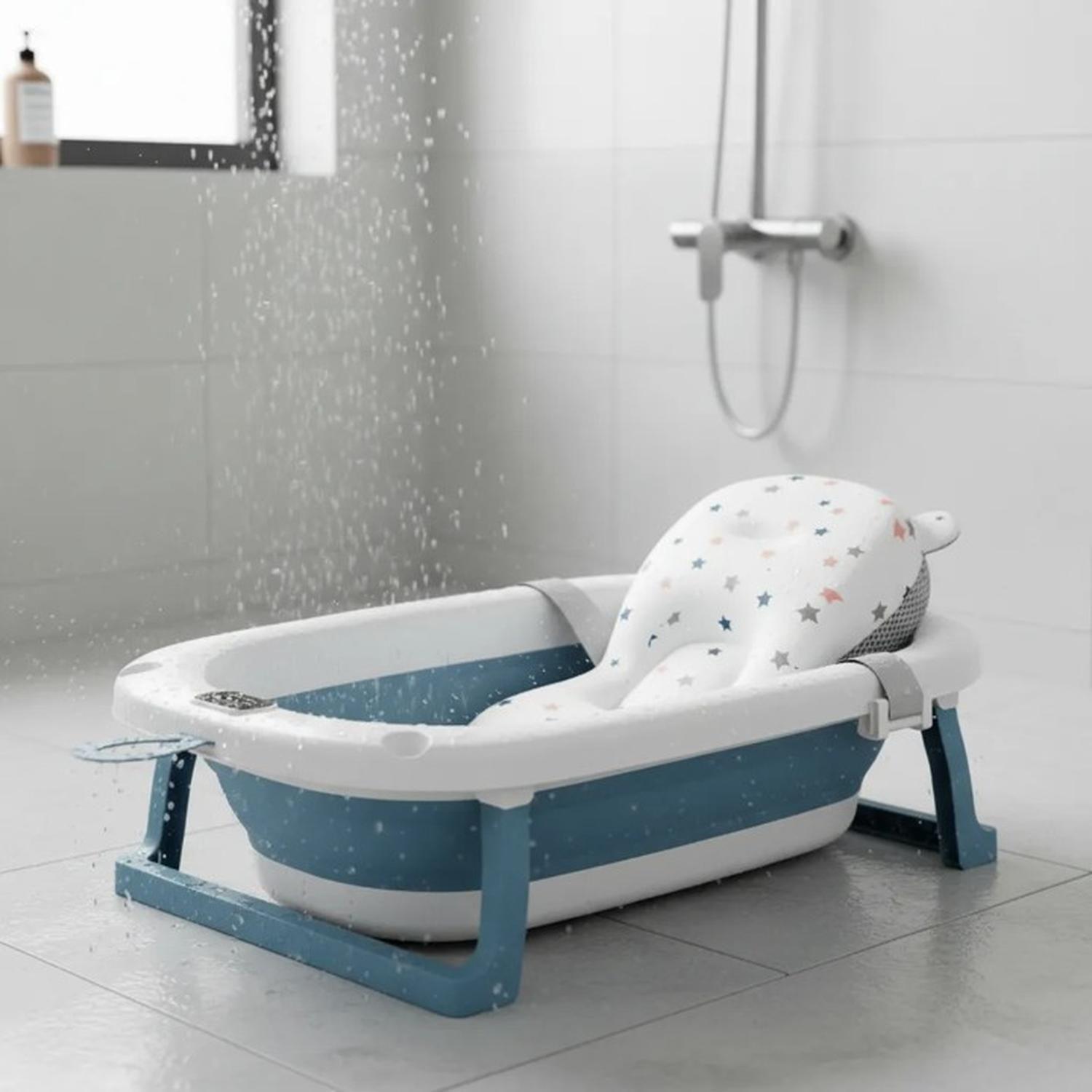 Bañera Plegable Bebé + Malla + Termómetro | Jagima-3