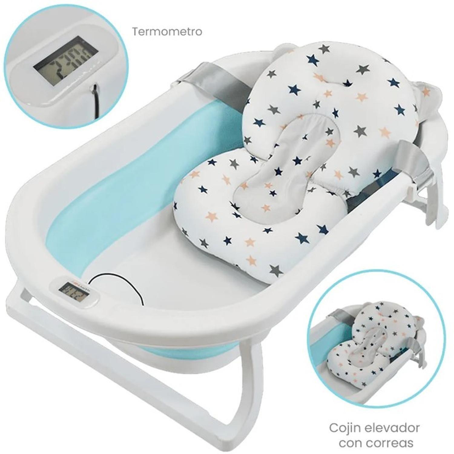 Bañera Plegable Bebé + Malla + Termómetro | Jagima-8