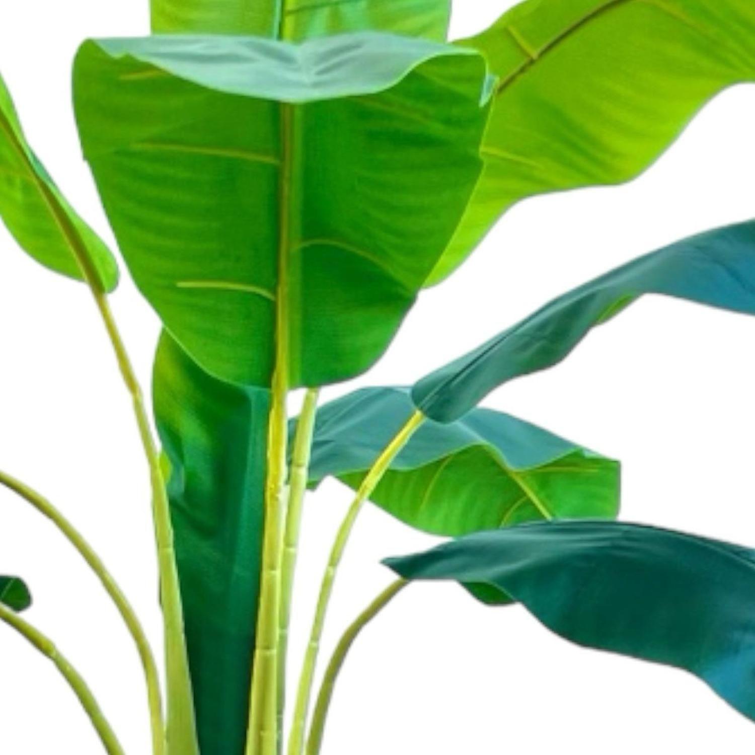 Planta Artificial Banano 125 Cm. Premium 9 Hjs/ Arbusto Real-3