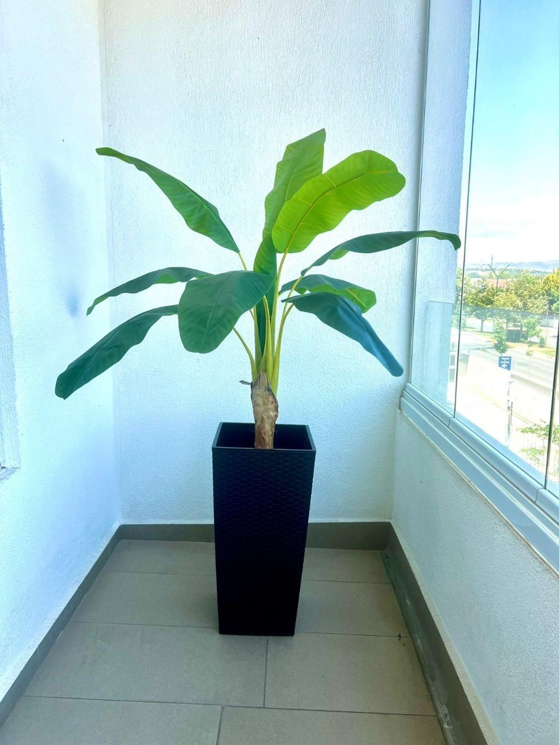 Planta Artificial Banano 125 Cm. Premium 9 Hjs/ Arbusto Real-4