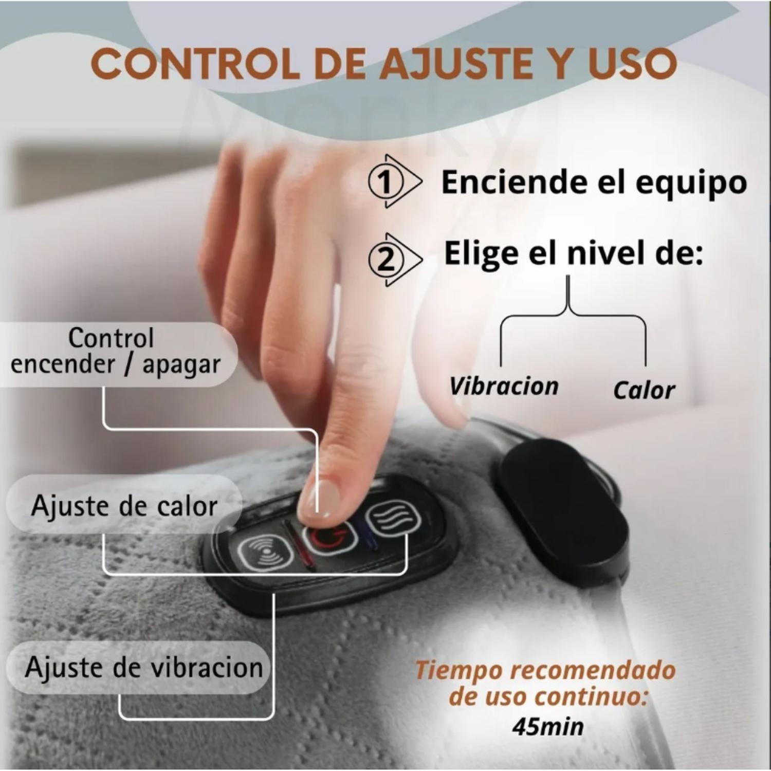 Rodillera Termica Masajeadora Vibracion Calor Alivia Artritis-4