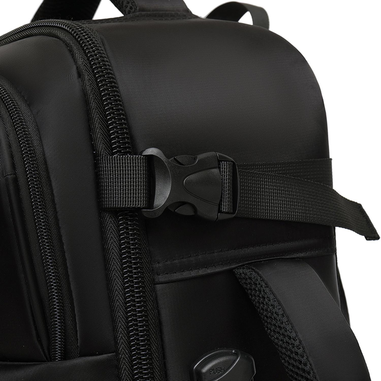 Mochila Negra de Viaje / Equipaje de Mano Multifuncional-4