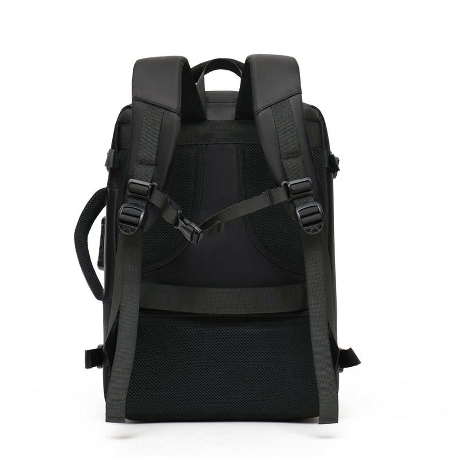 Mochila Negra de Viaje / Equipaje de Mano Multifuncional-6