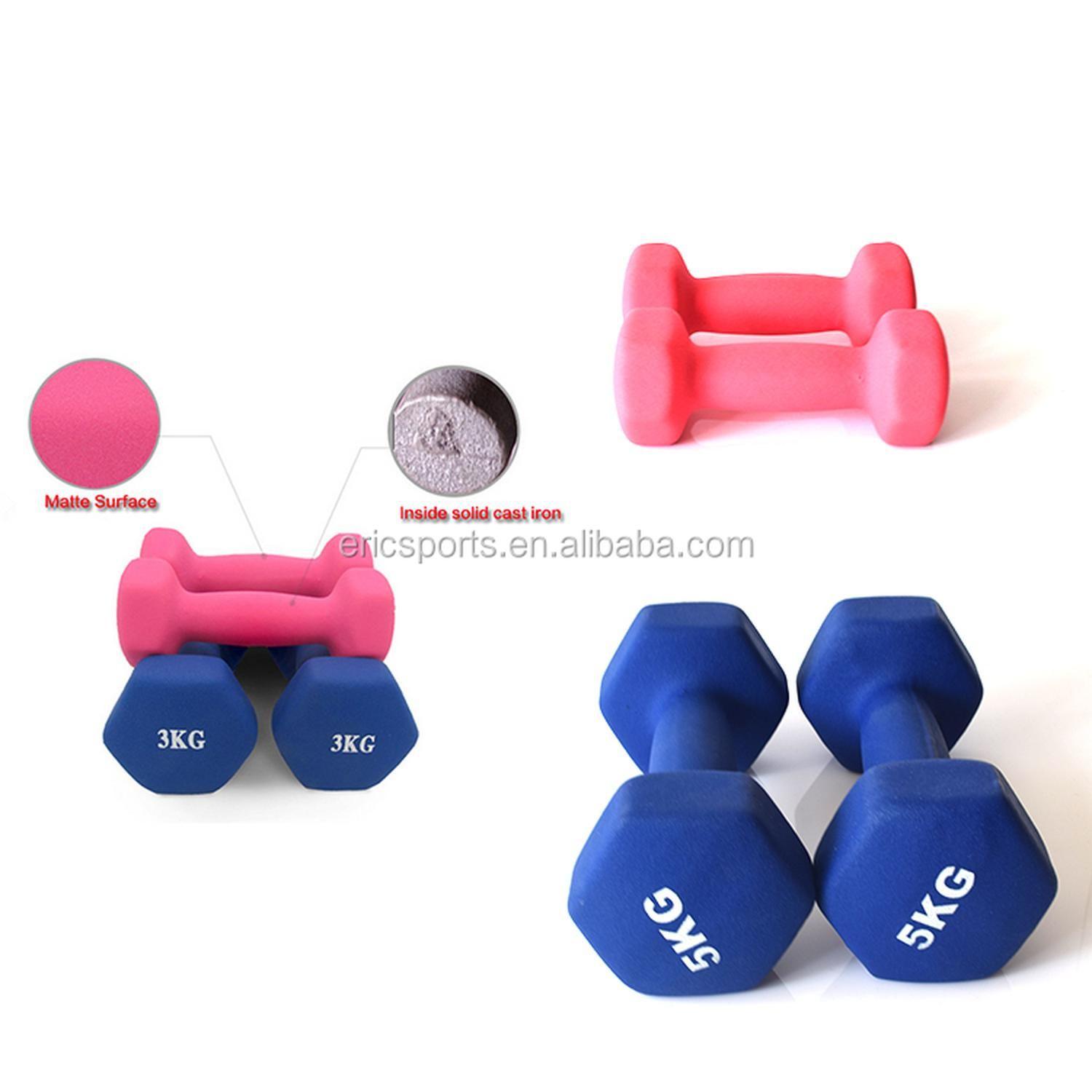 Pack 2 Mancuernas De 2kg C/u Antideslizantes Fitnes y Yoga-2