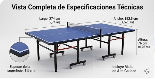 Mesa De Ping Pong Profesional-2