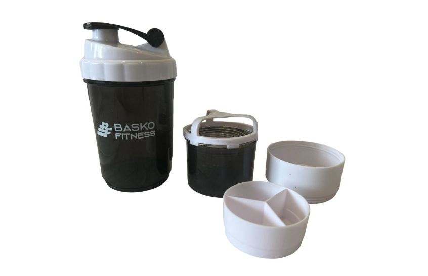 Shaker Mezclador Botella Deportiva Blanco-0