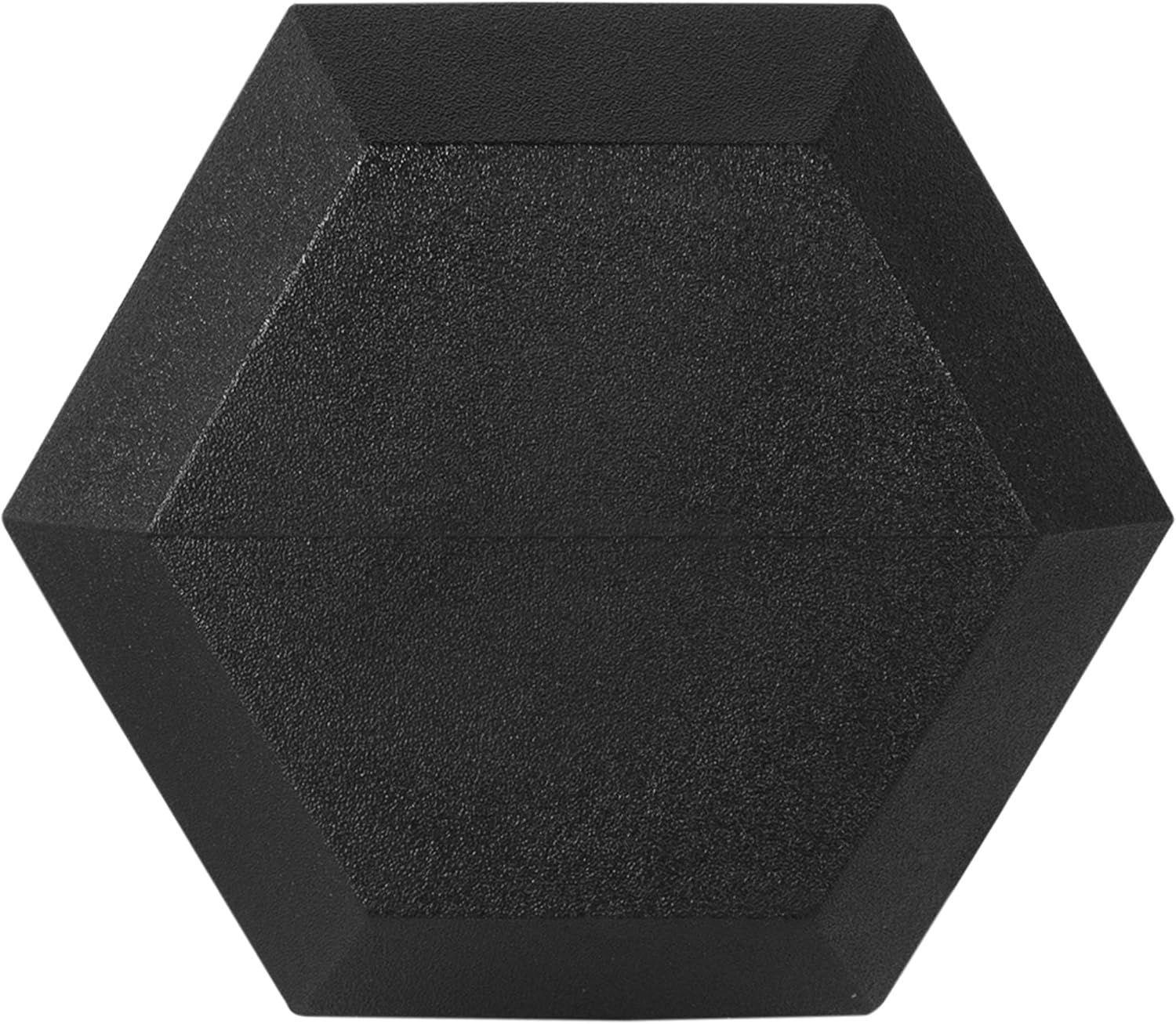 Fitness Mancuerna Hexagonal De Caucho Unidad 22,5 Kg-5