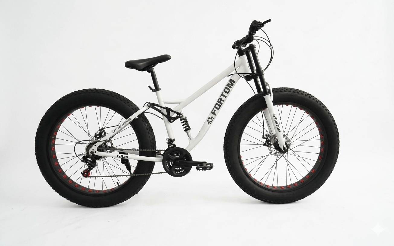 Bicicleta Fat Bike Aro 26 White-0