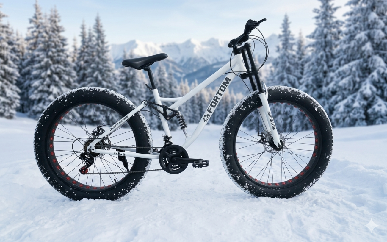 Bicicleta Fat Bike Aro 26 White-3