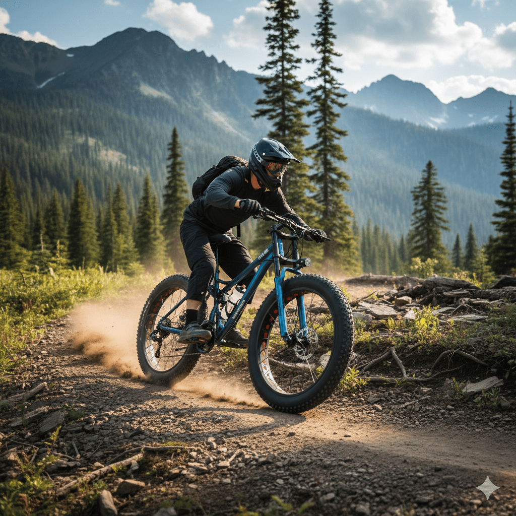 Bicicleta Fat Bike Aro 26 Blue Azul-2