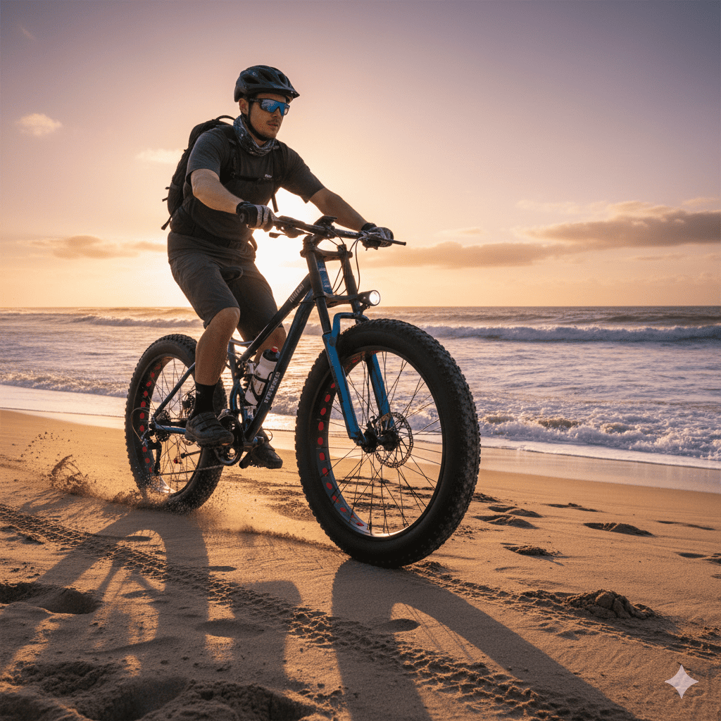 Bicicleta Fat Bike Aro 26 Blue Azul-4