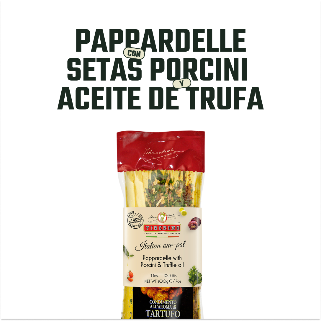 Pasta Pappardelle con Hongos Porcini Tiberino - 200 gr-2