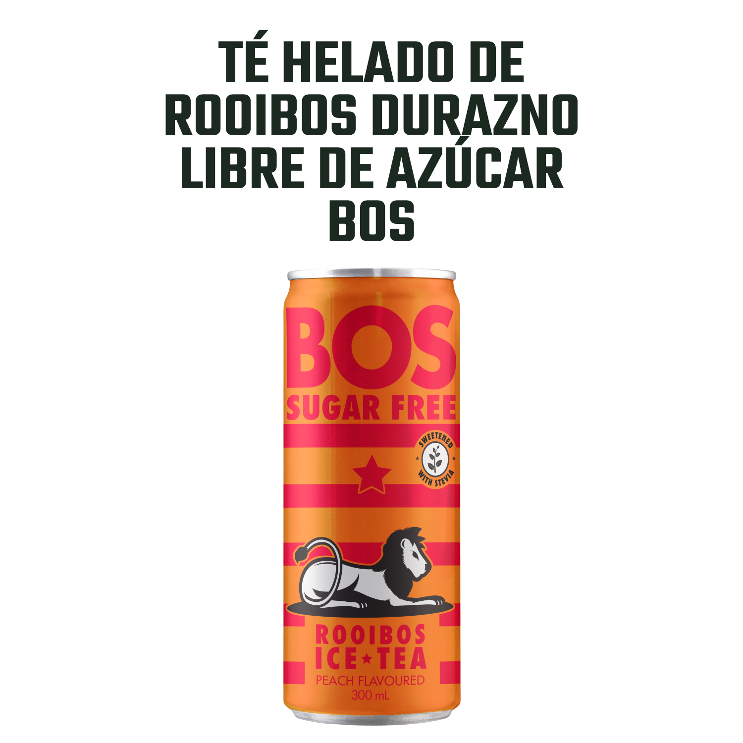 Té Helado de Rooibos Durazno Libre de Azúcar BOS 1 x 300 ml-2