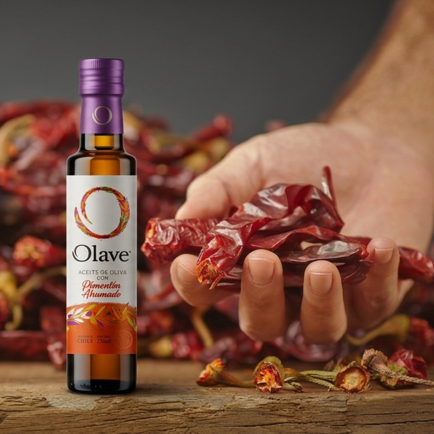 Aceite de Oliva Extra Olave Pimentón Ahumado 1 x 250 ml-3