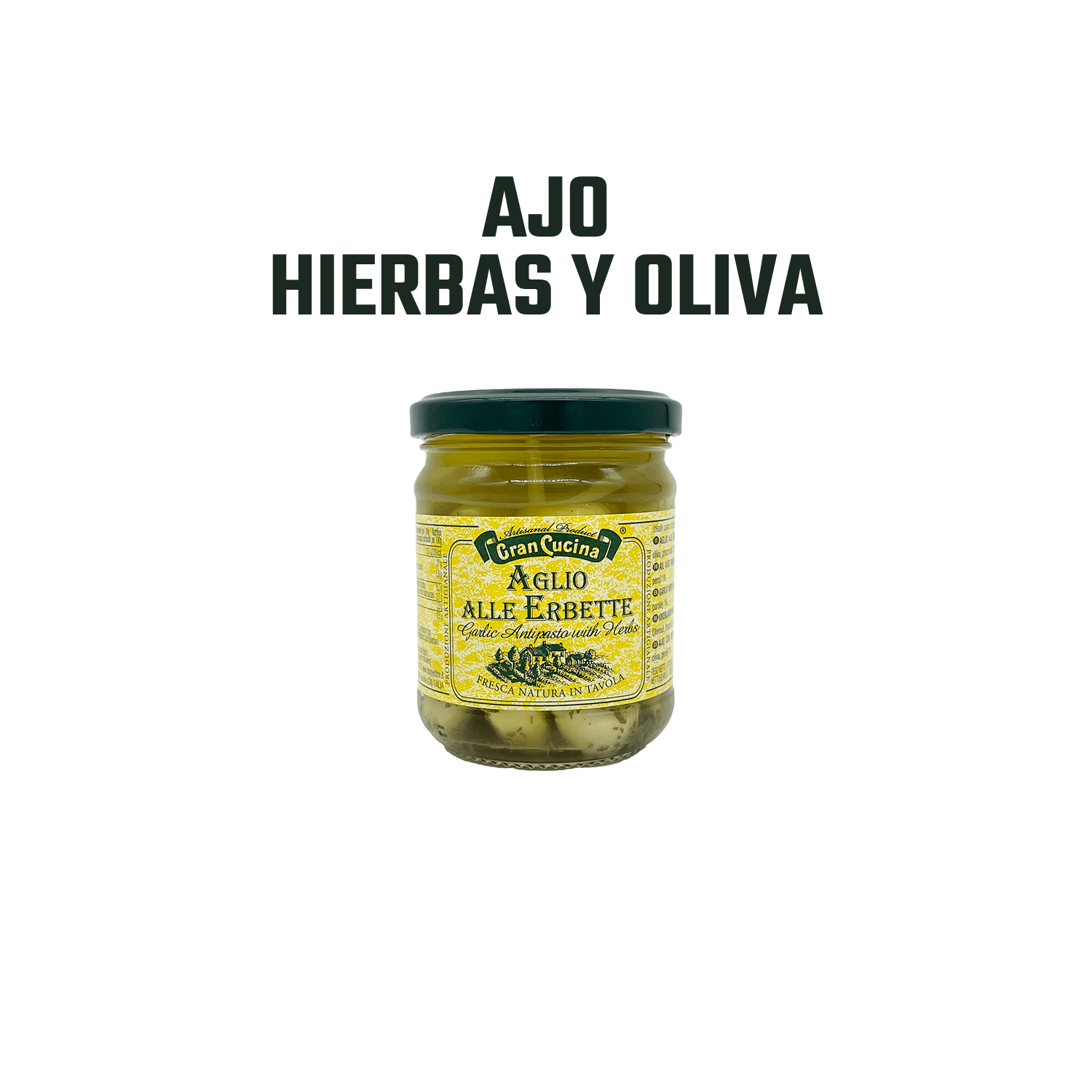 Encurtido de Ajo con Hierbas Gran Cucina - 180 gr-2