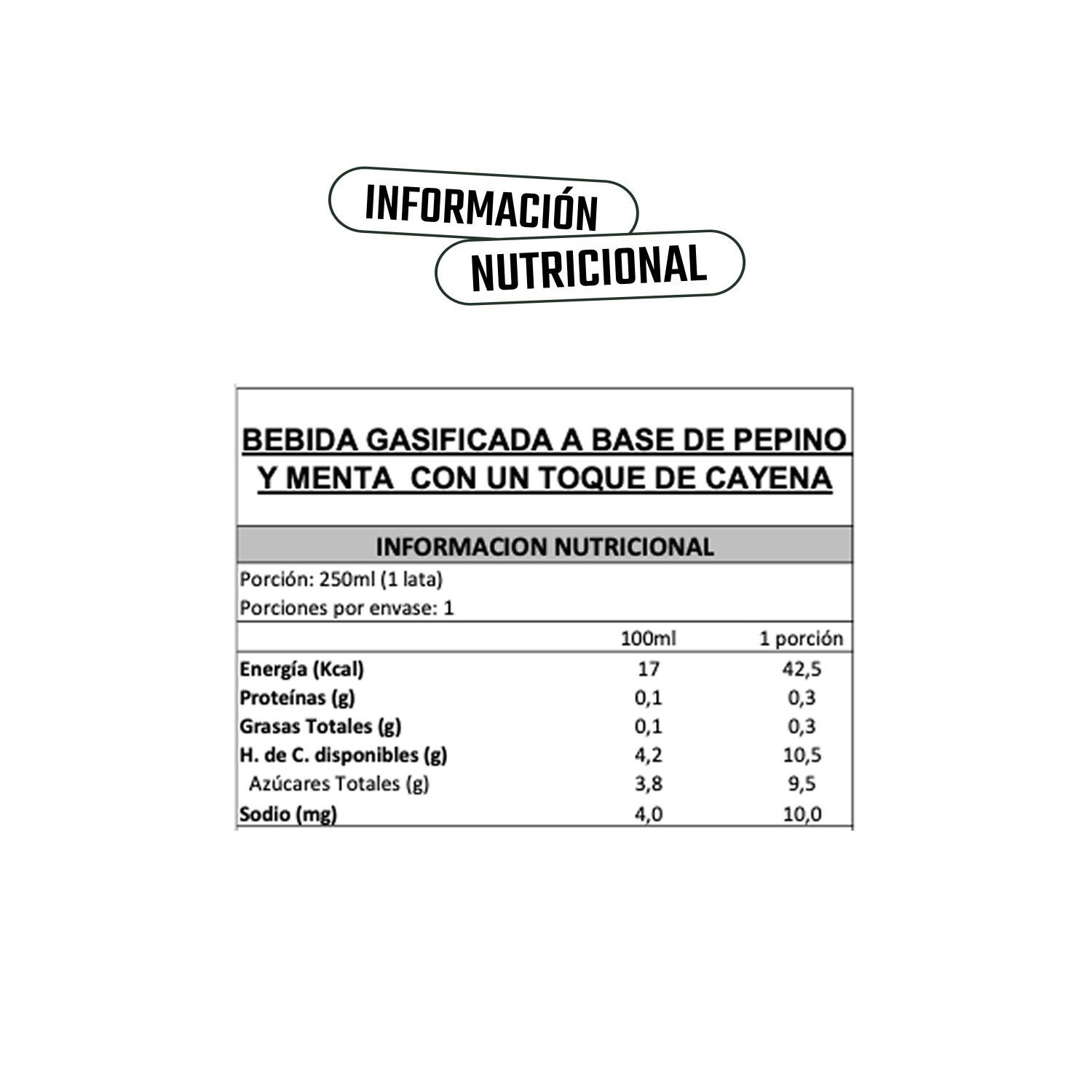 Agua Saborizada Pepino y Menta Nix & Kix - 250 ml-4