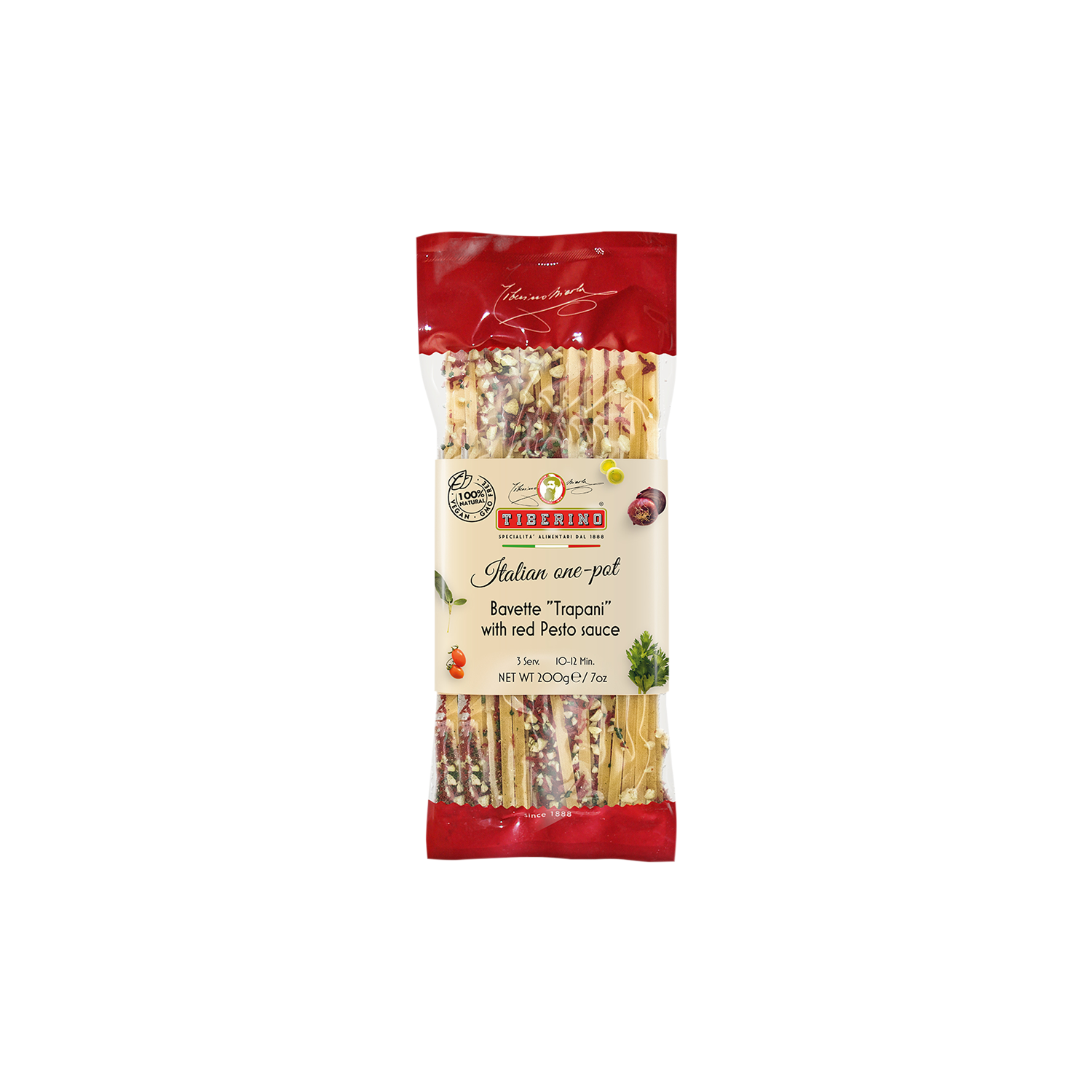 Bravette Trapani Pesto Rojo Tiberino - 200 gr-0