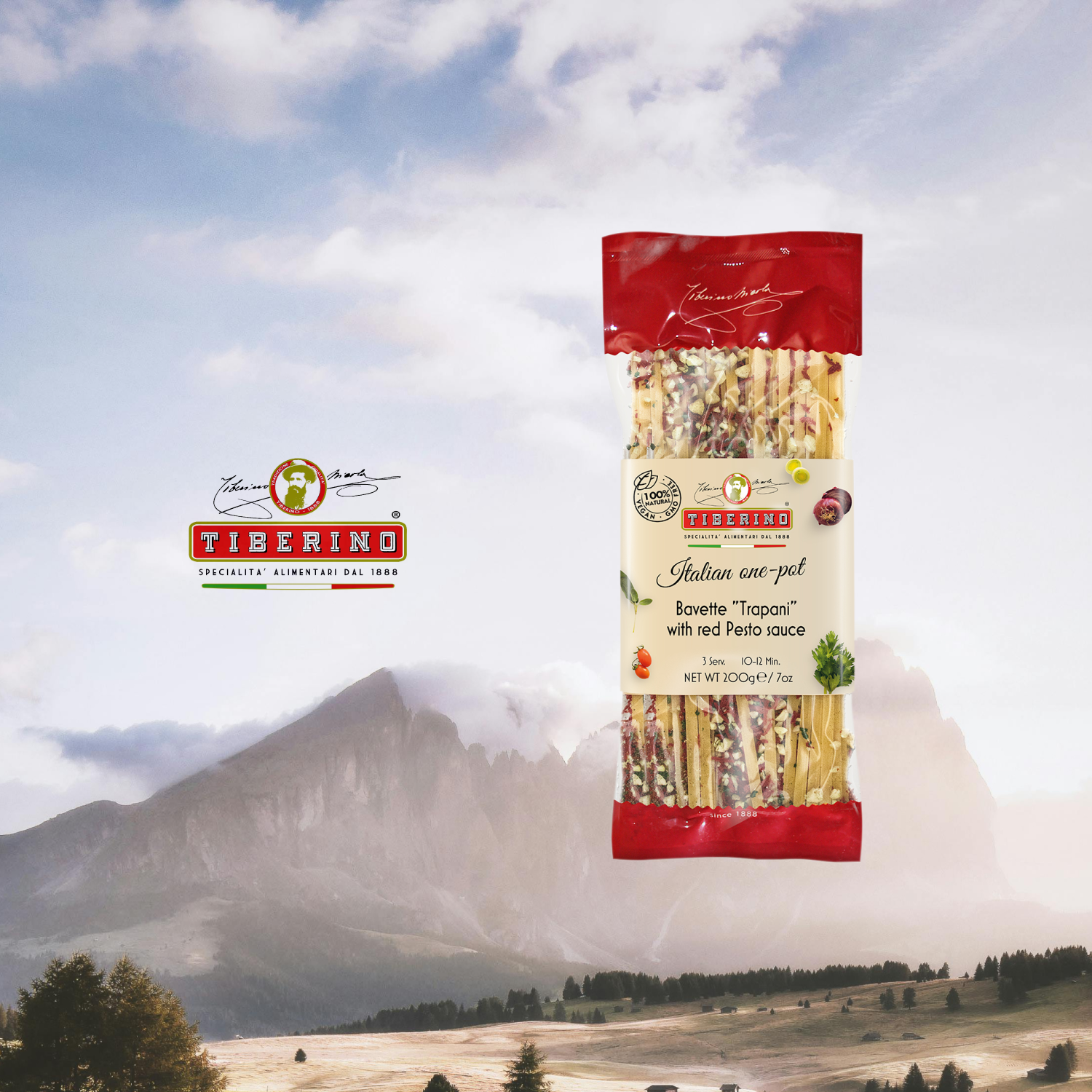 Bravette Trapani Pesto Rojo Tiberino - 200 gr-1