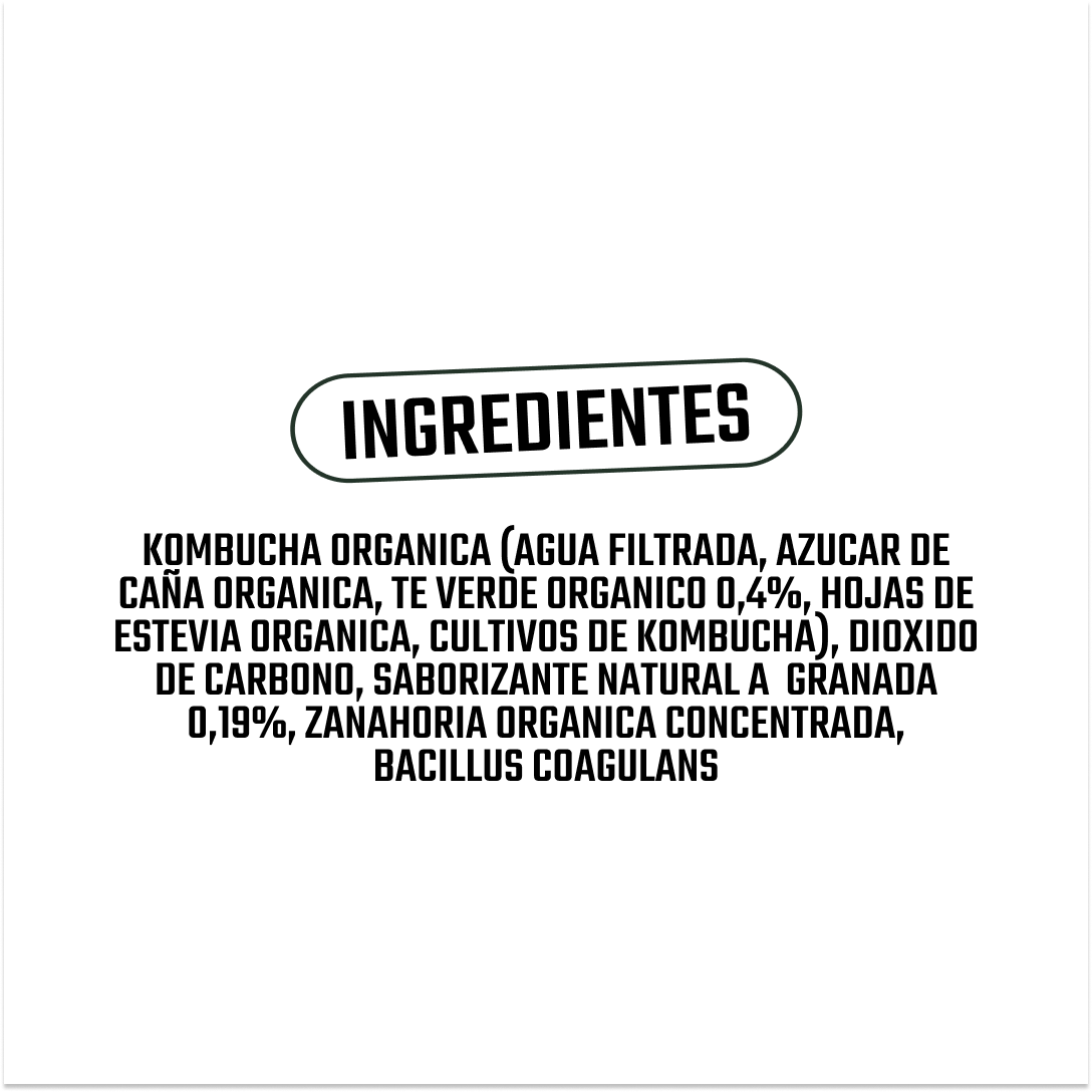 Kombucha Granada Gutsy Captain - 400 ml -5
