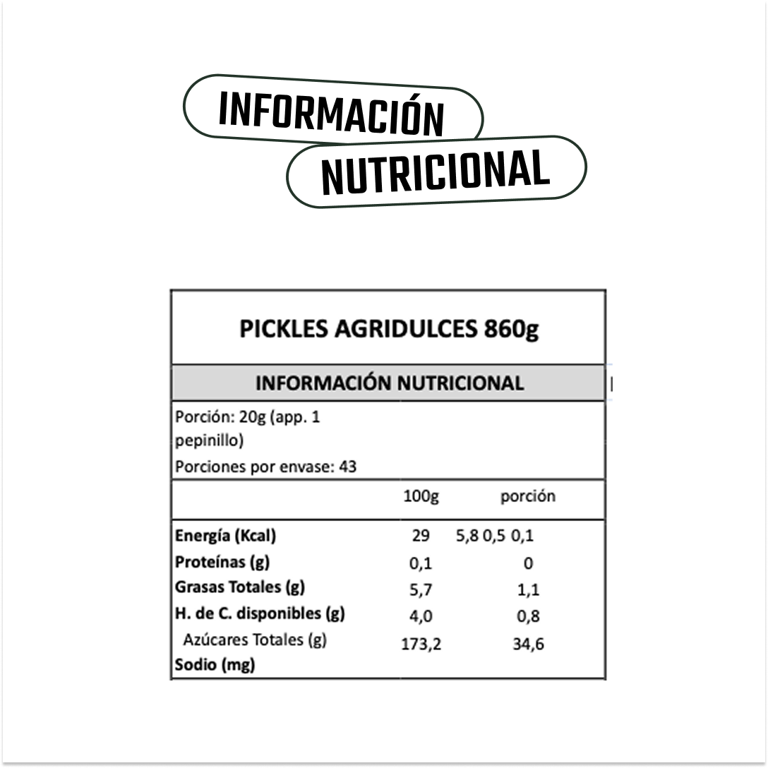 Pickles Agridulces Bornibus - 860 gr-4