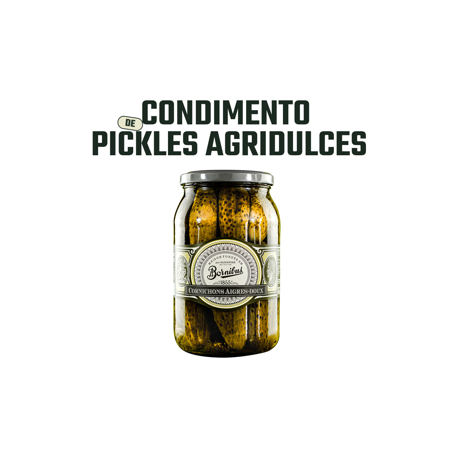 Pickles Agridulces Bornibus - 860 gr-2