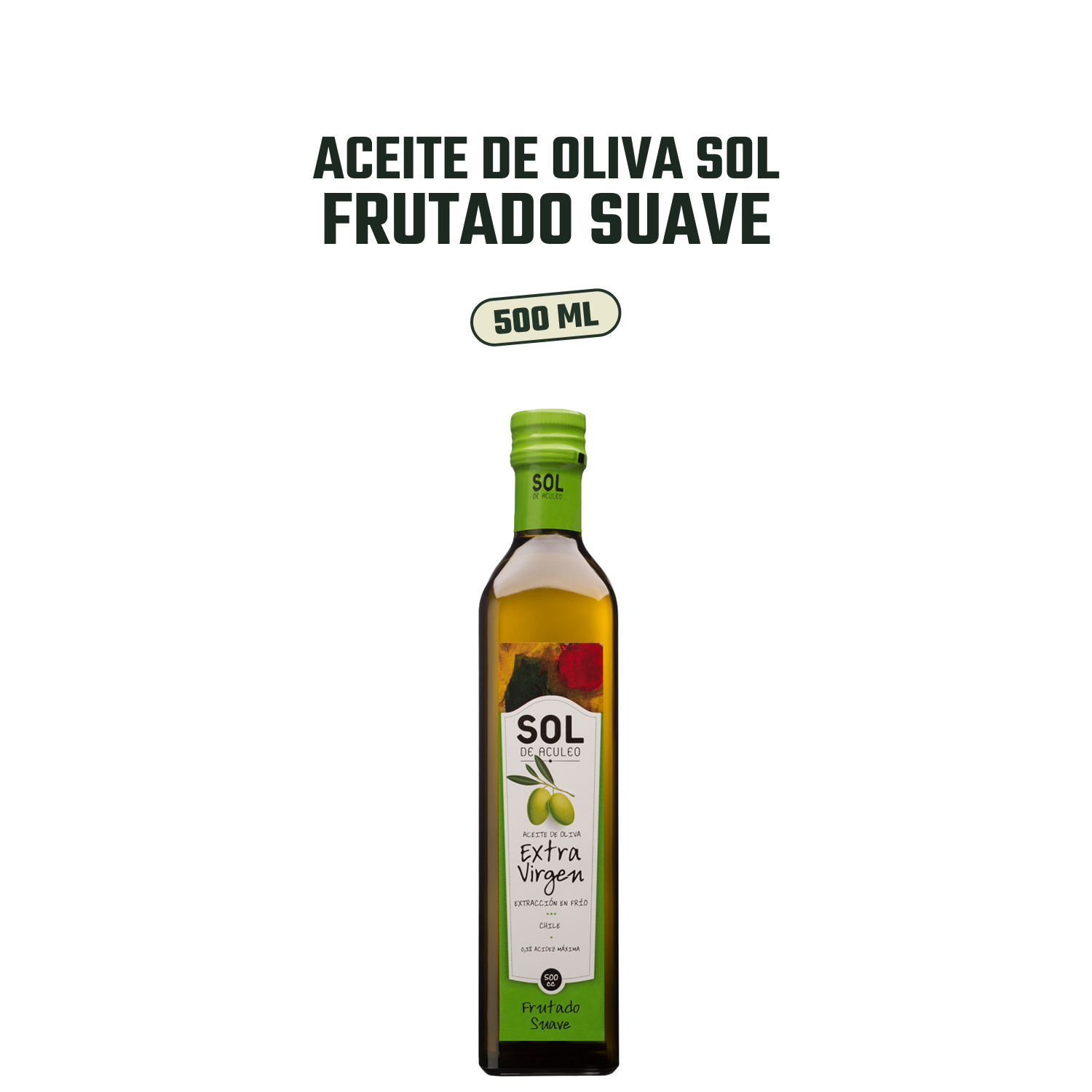 Aceite de Oliva EV Sol de Aculeo Frutado Suave 1 x 500 ml-2