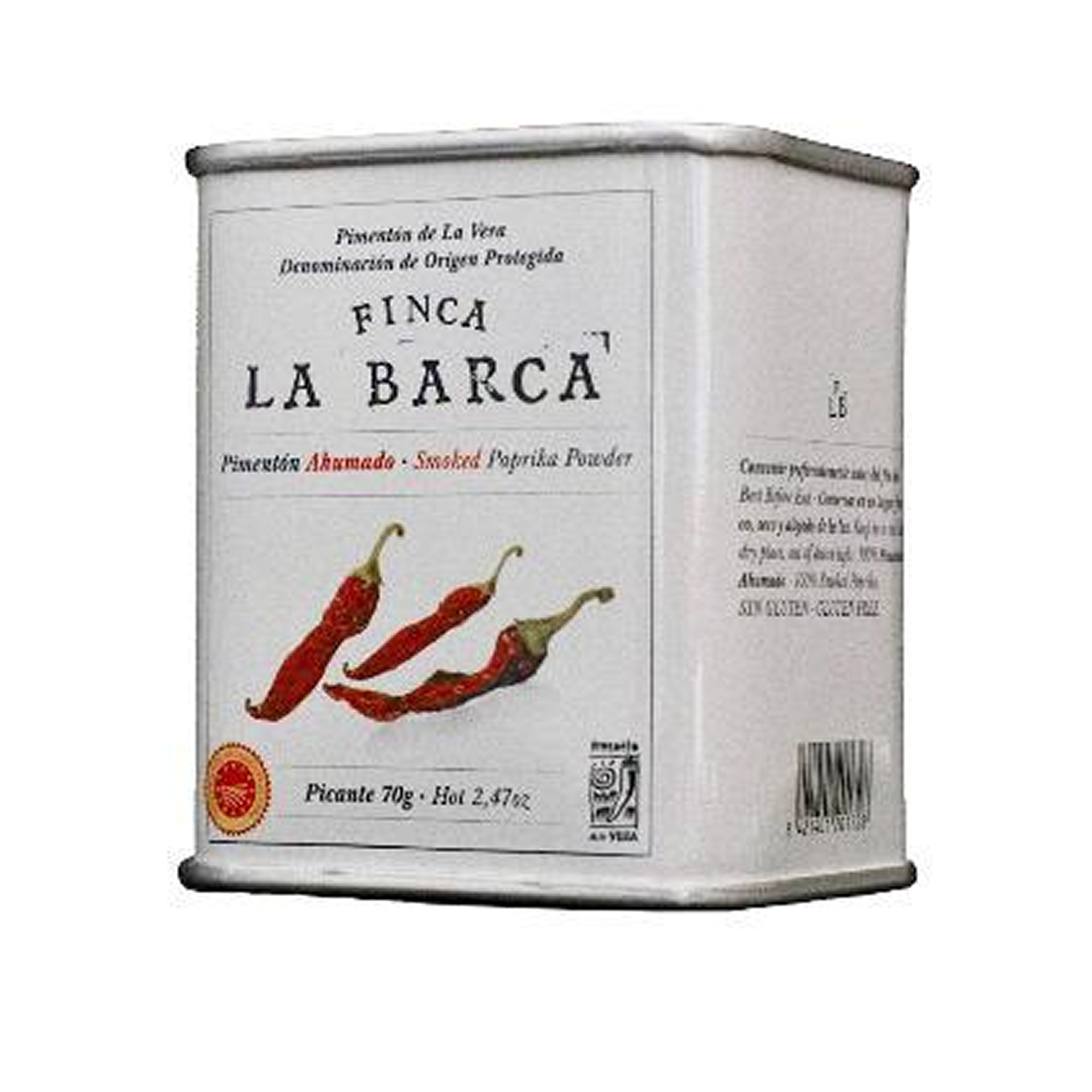 Pimentón Ahumado Picante Finca La Barca 1 x 70 gr-0