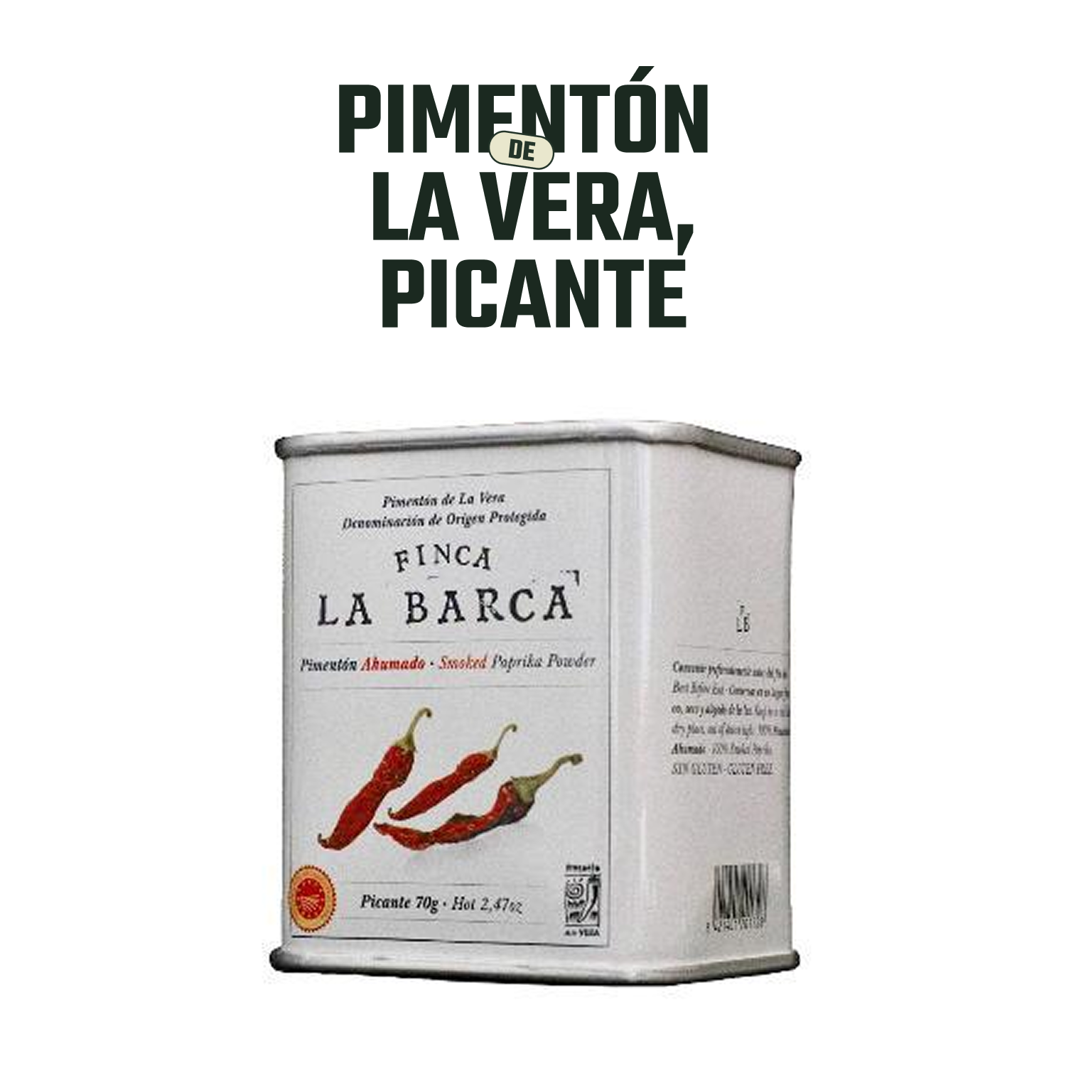 Pimentón Ahumado Picante Finca La Barca 1 x 70 gr-2