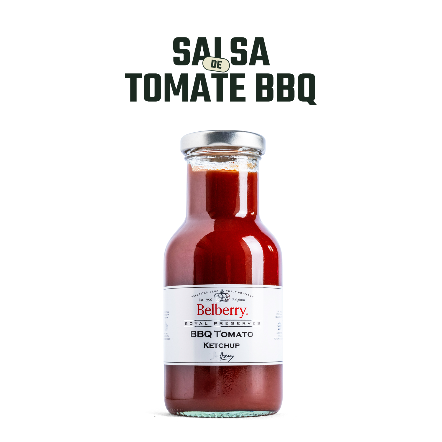 Salsa de Tomate a la Barbacoa Belberry 1 x 250 ml-2
