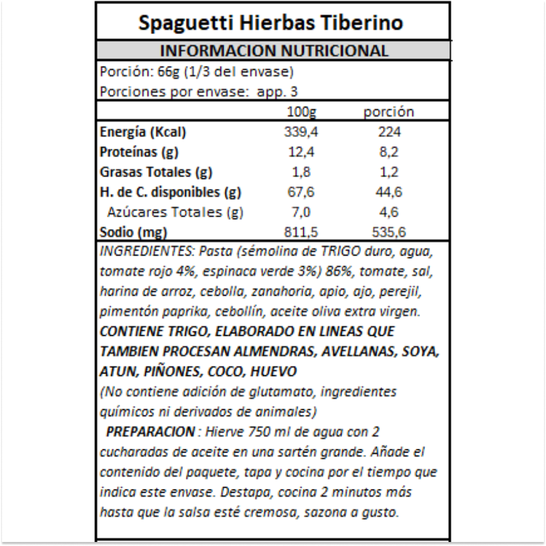 Spaguetti Hierbas Tiberino - 200 gr-4