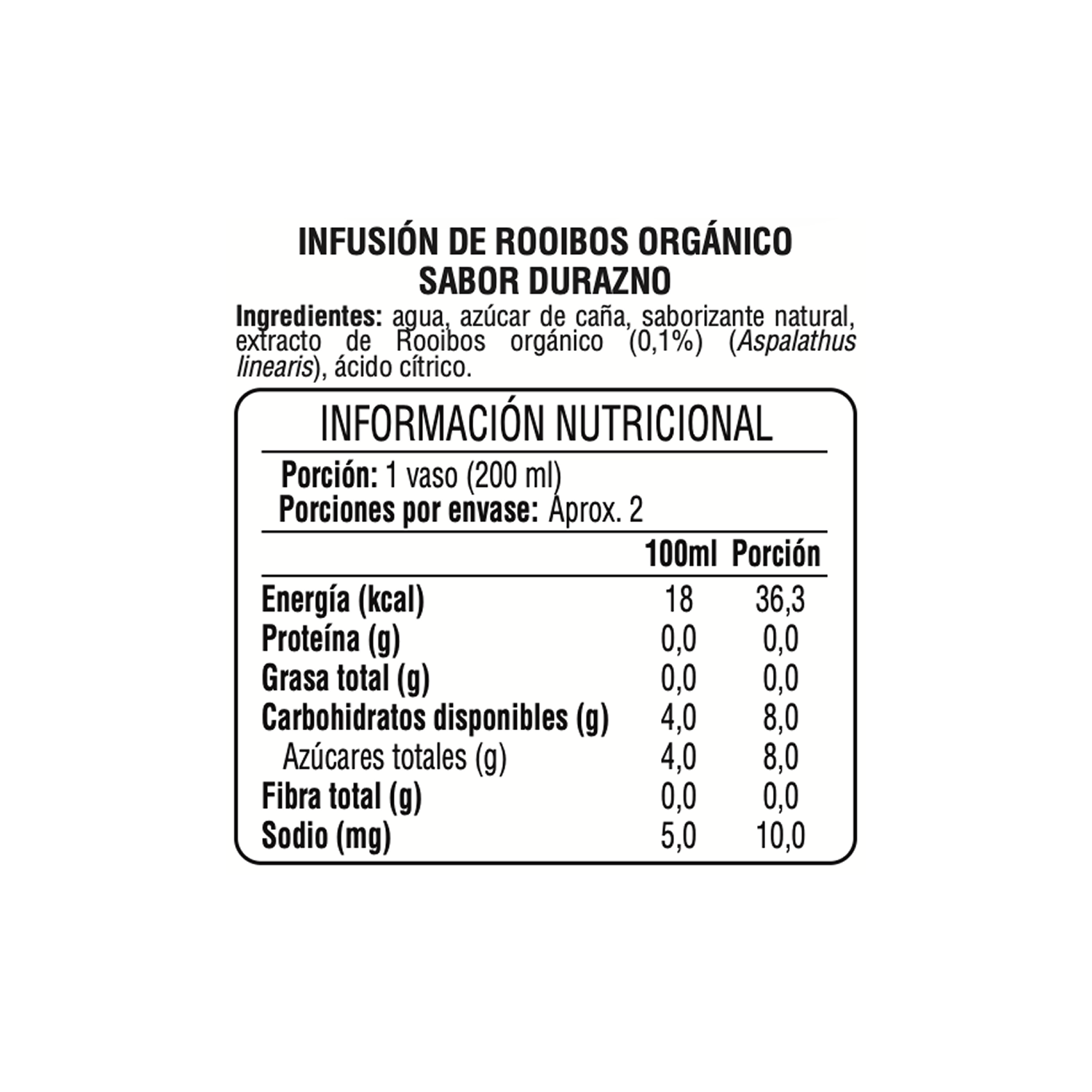 Té Helado de Rooibos Durazno BOS lata 1 x 300 ml-4
