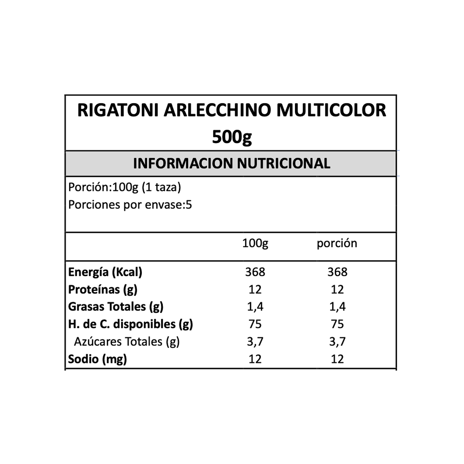 Pasta Arlecchino Multicolor Gran Cucina - 500 gr-4
