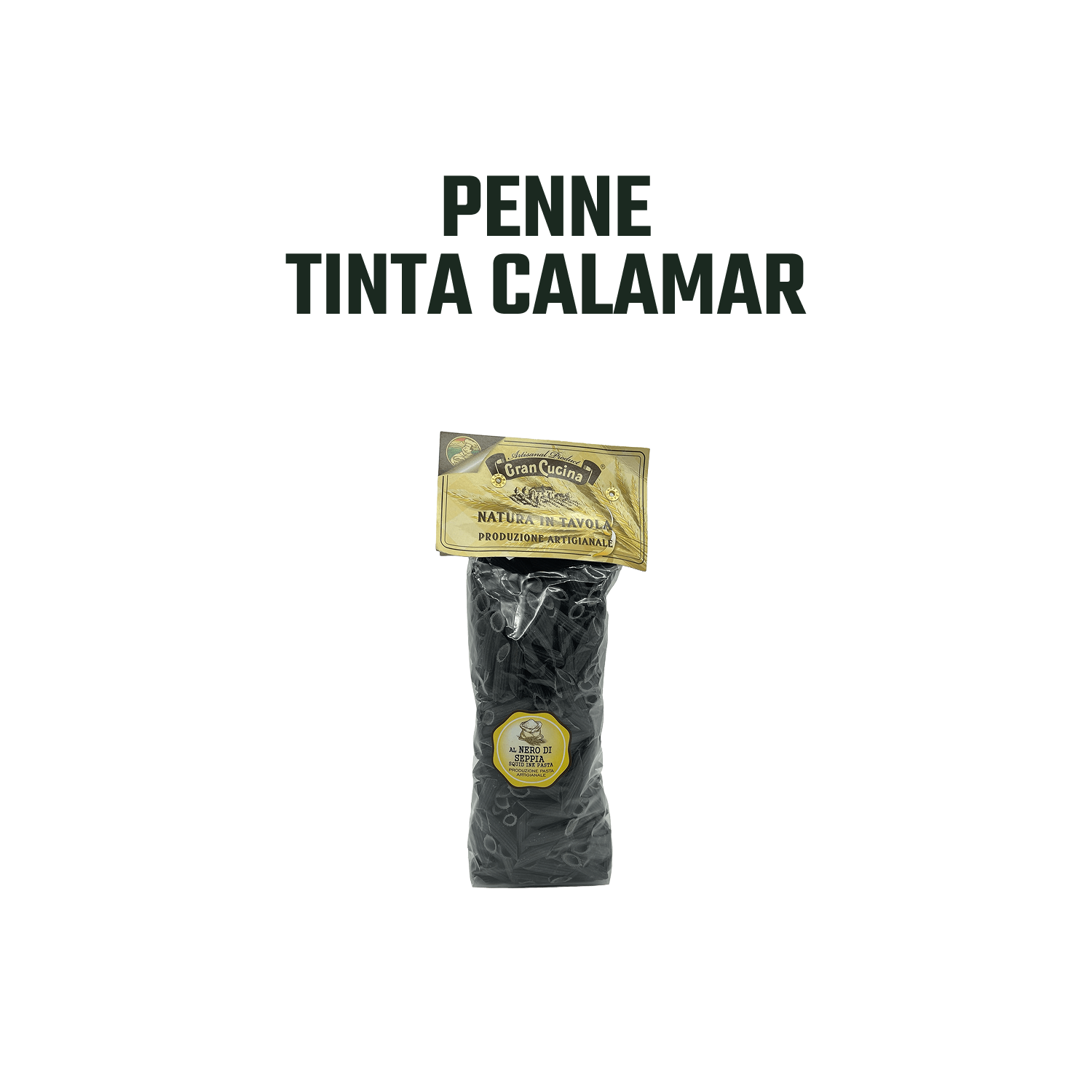 Penne con Tinta de Calamar Gran Cucina 1 x 500 gr-2