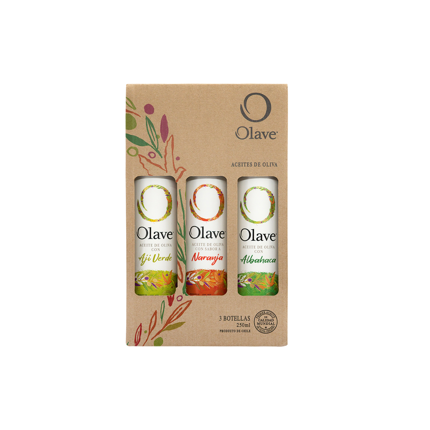 MIX OLAVE Tri-pack 3 x 250ml (Aji, Naranja, Albahaca)-0
