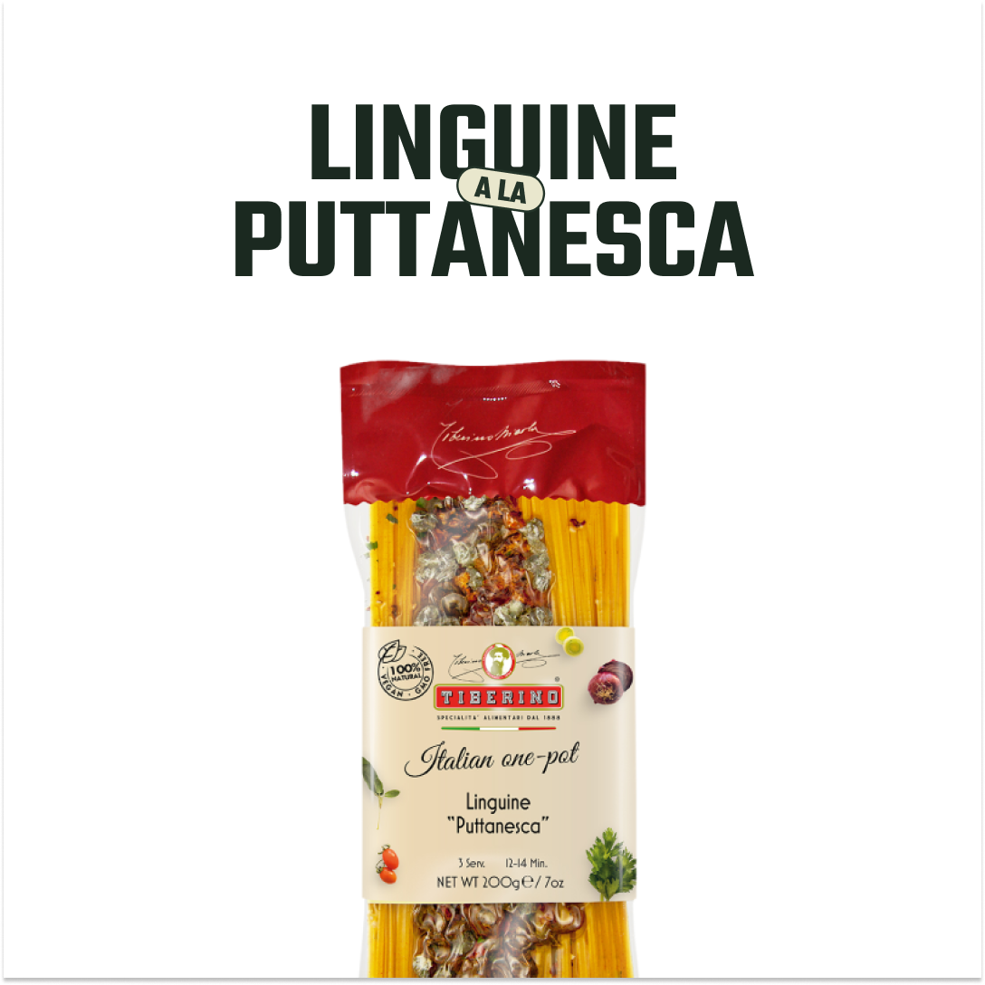 Pasta Linguini Picante Putanesca Tiberino - 200 gr-2
