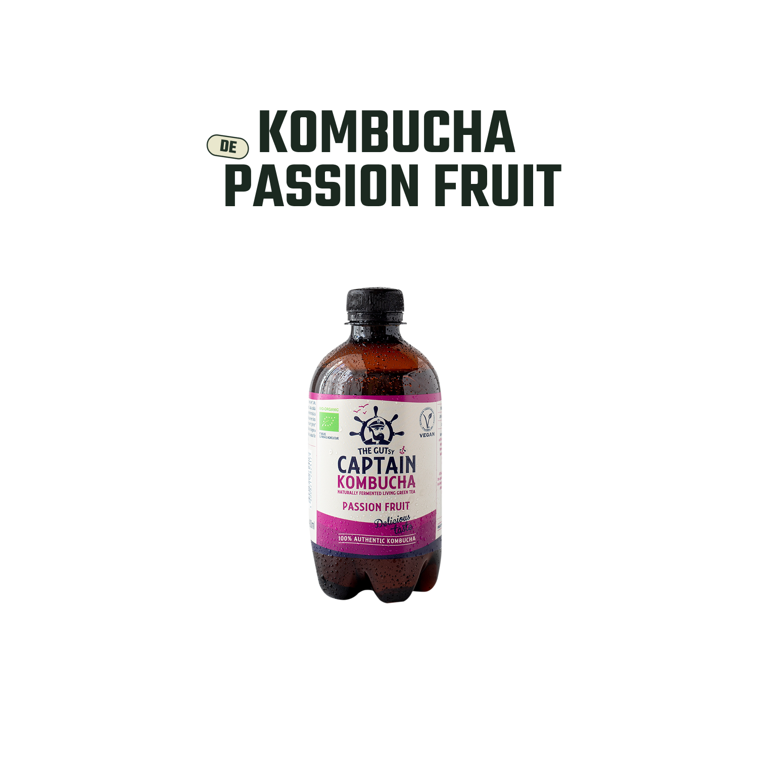 Kombucha Maracuyá Gutsy Captain - 400 ml -2