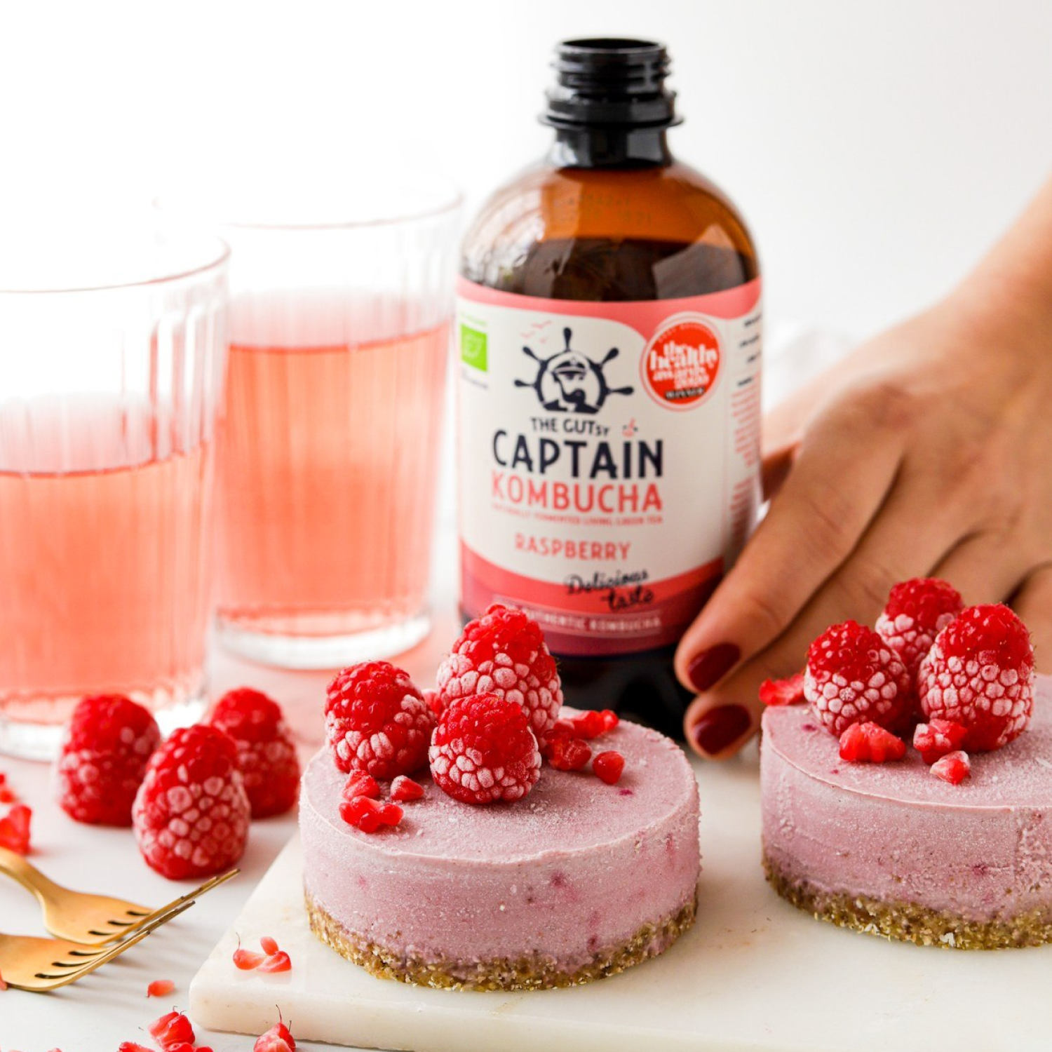 Kombucha Frambuesa Gutsy Captain - 400 ml -3