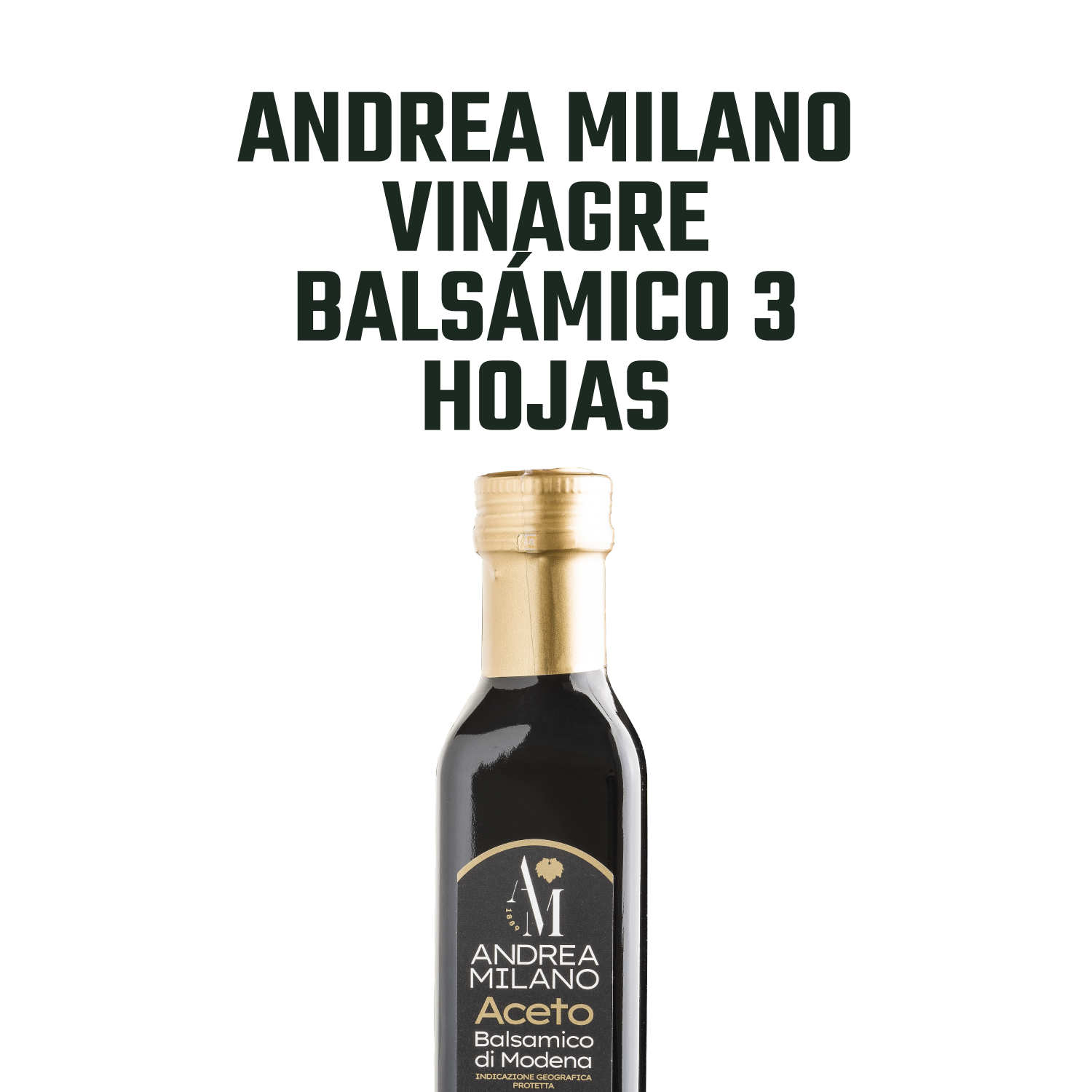Vinagre Balsámico 3 hojas Andrea Milano 1 x 250 ml-2