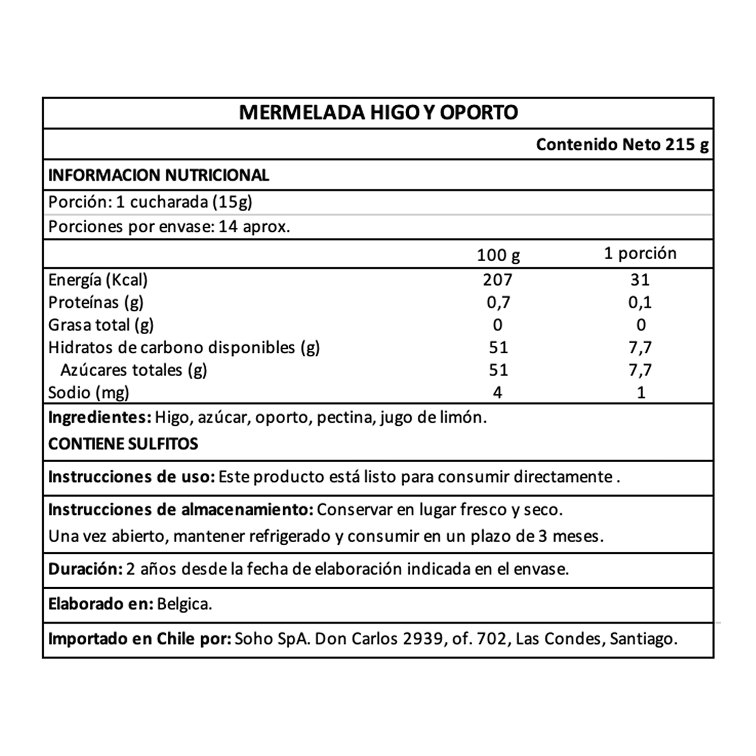 Mermelada de Higos y Oporto Belberry 1 x 215 gr-3