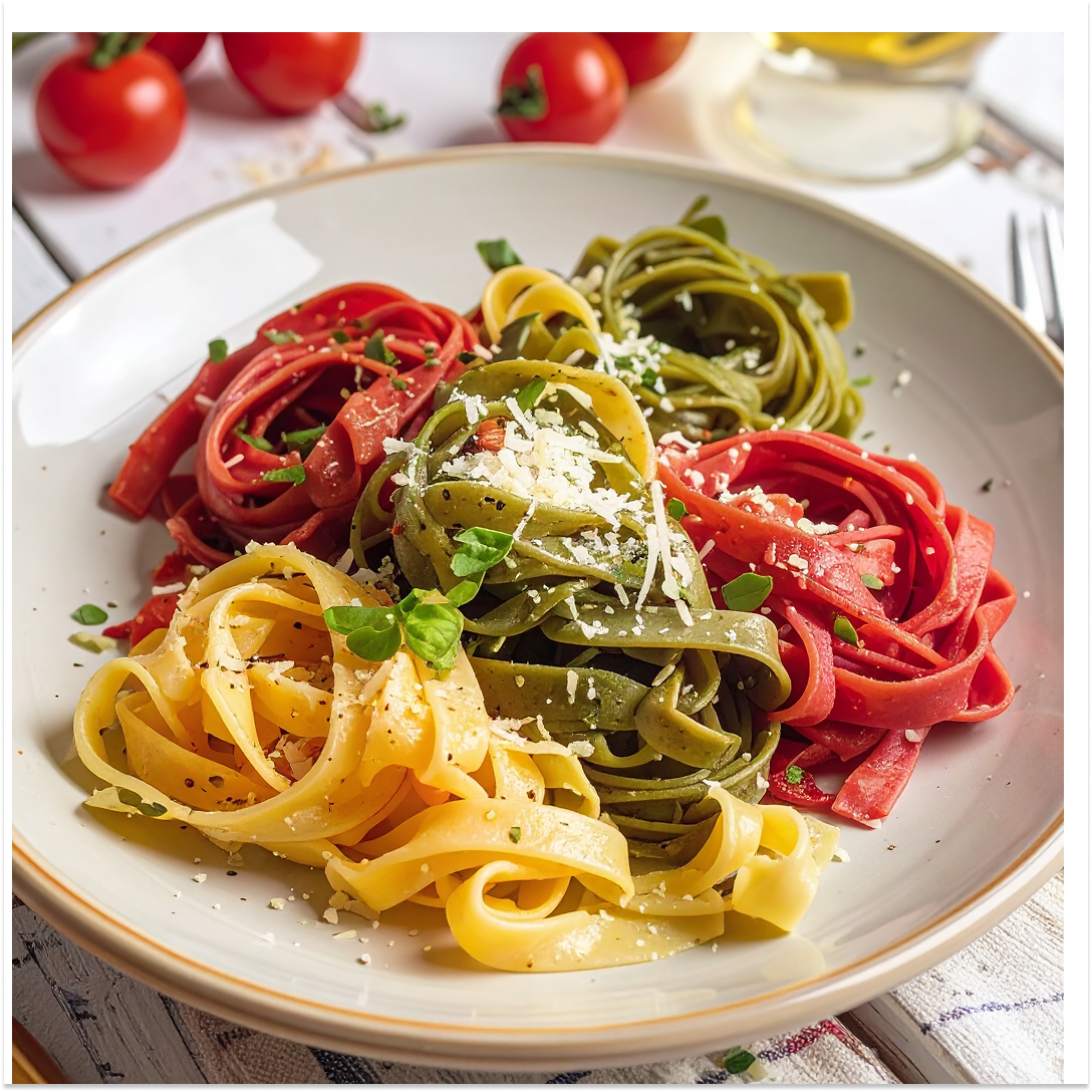 Pasta Tagliatelle al Huevo Tricolor Gran Cucina - 250 gr-3