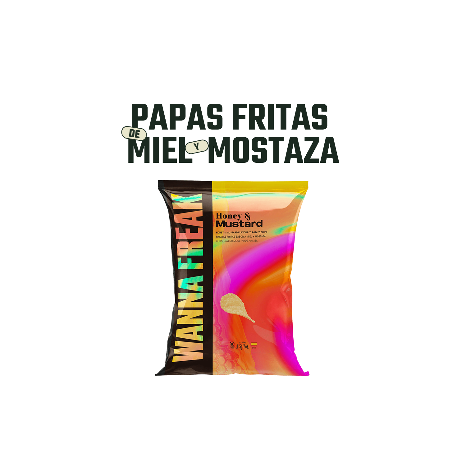 Papas Fritas Mostaza y Miel Wanna Freak - 115 gr-2
