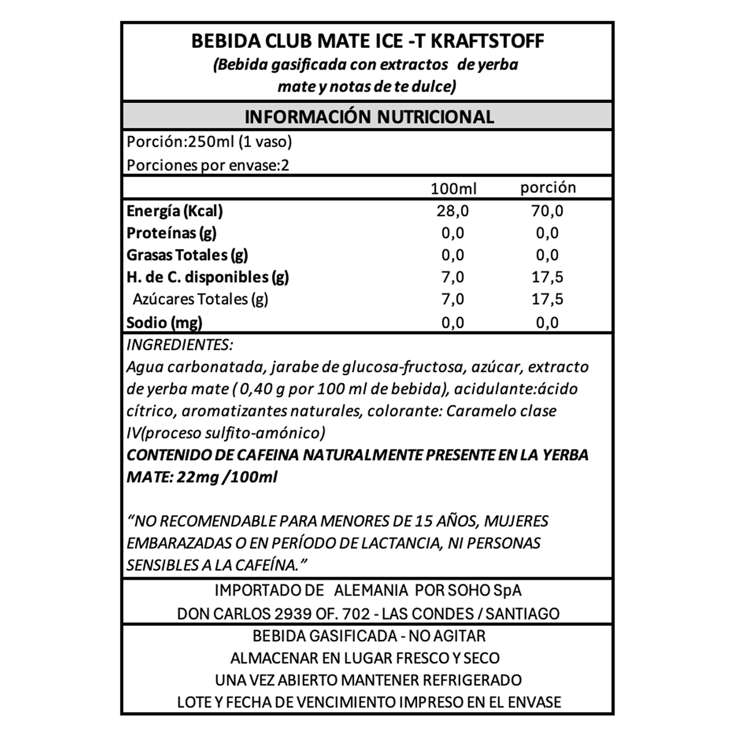 Bebida Mate Kraftstoff ICE Club Mate 1 x 500 ml-4