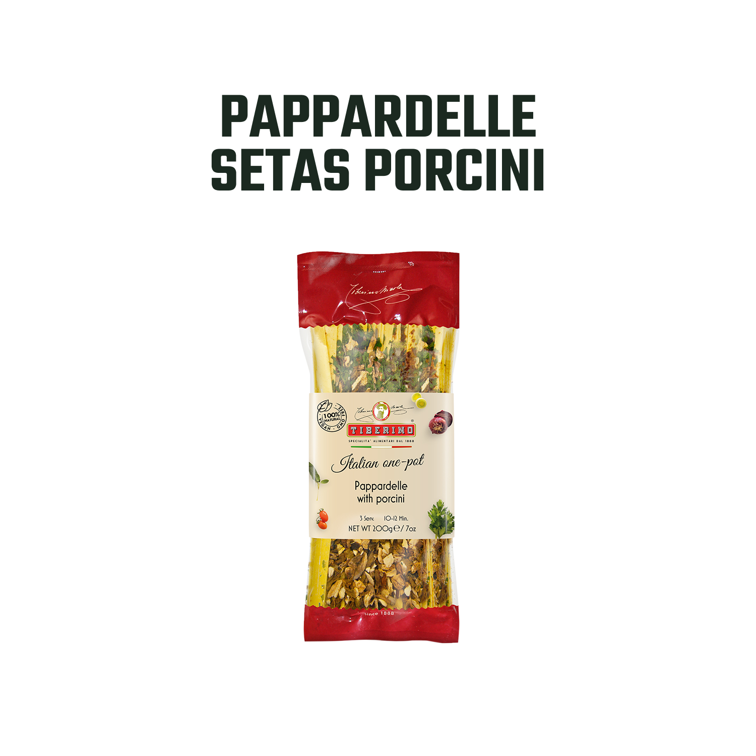 Pasta Pappardelle con Porcini Tiberino - 200 gr-2
