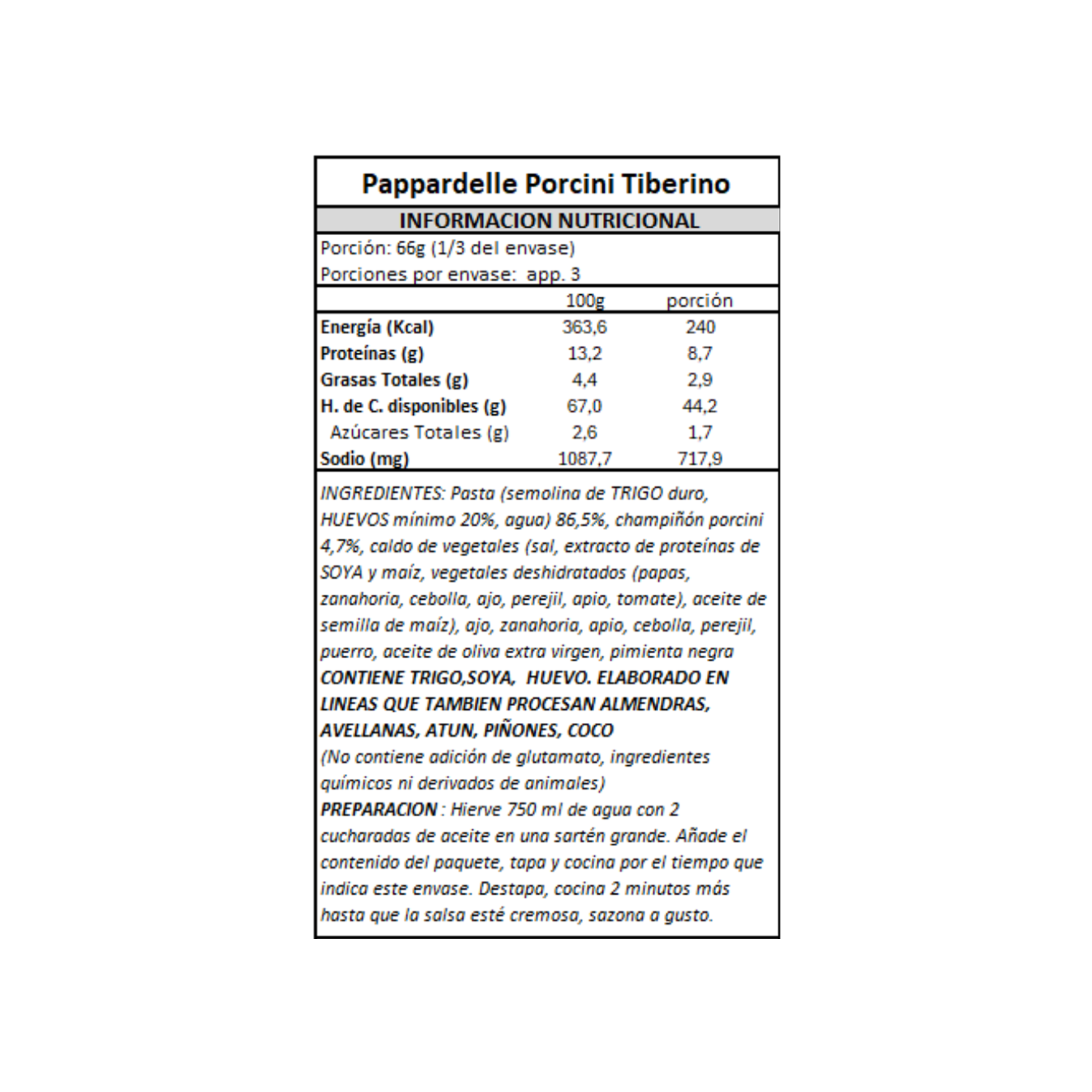 Pasta Pappardelle con Porcini Tiberino - 200 gr-4