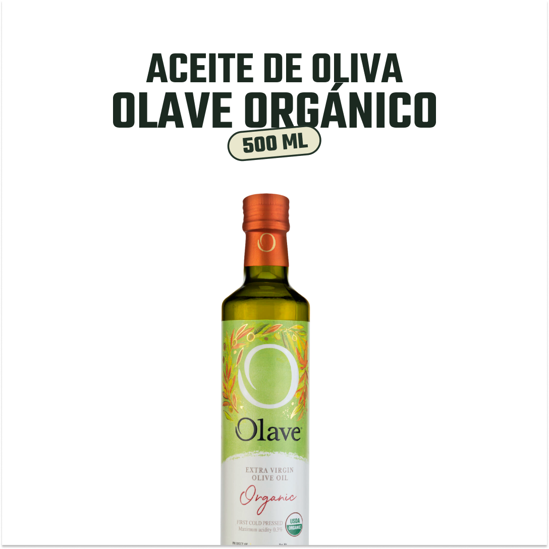 Aceite de Oliva extra virgen Olave Organico 4 x 500 ml-2