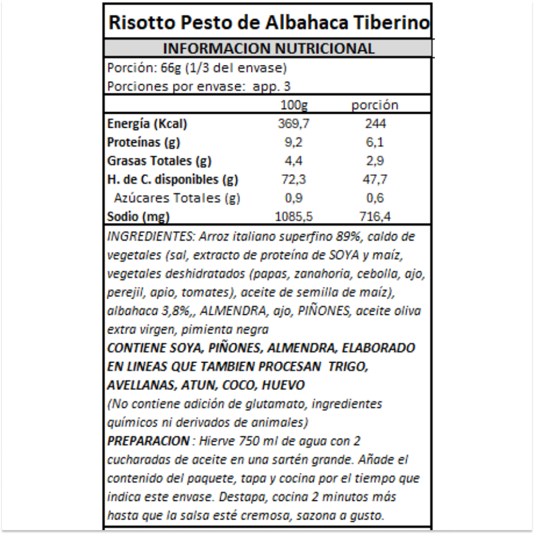 Risotto Pesto de Albahaca Tiberino - 200 gr-4