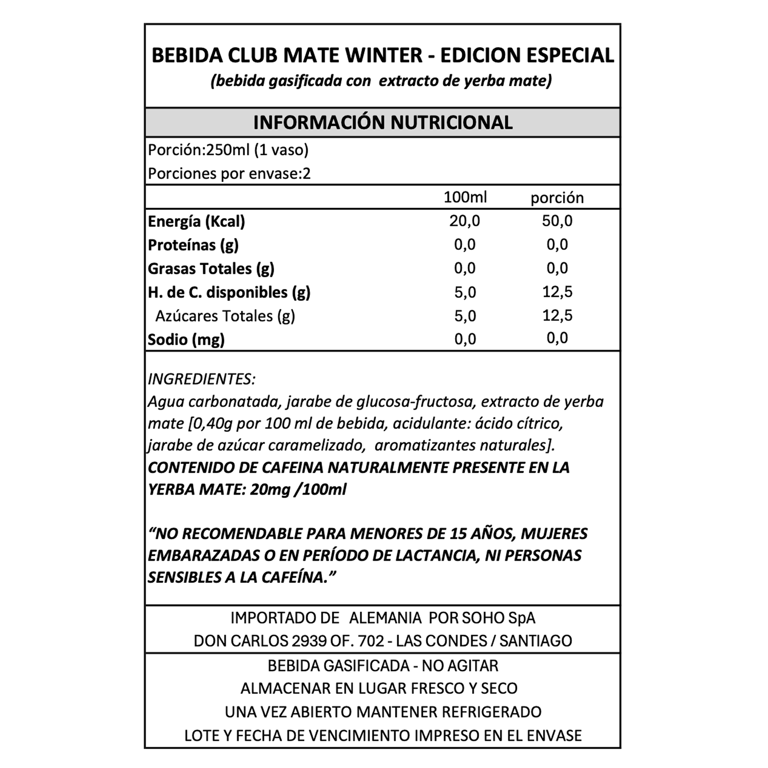 Bebida Mate Winter Edition Club Mate 1 x 500 ml-4