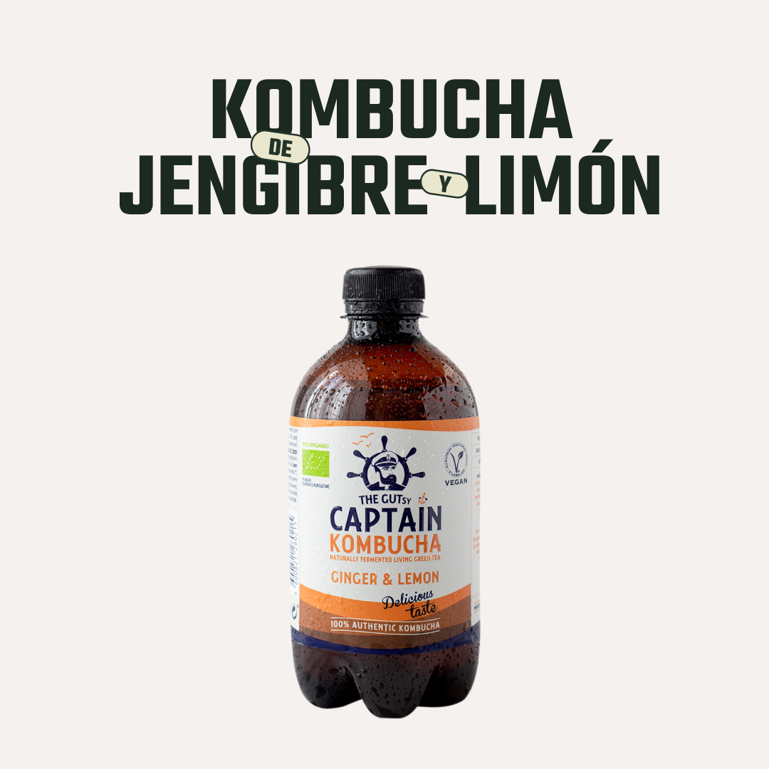Kombucha Jengibre Limón Gutsy Captain - 400 ml -2